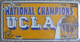 Ucla Bruins 1995 Ncaa Basketball Champions Metal License Plate Wall Sign Tag - $17.65