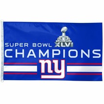 New York Giants 2011 - 2012 Super Bowl XLVI Champions 3x5 Flag NFL Football New - £24.06 GBP