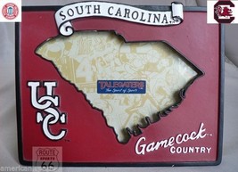 SOUTH CAROLINA GAMECOCKS 3D STATE TURF BASKETBALL FOOTBALL SPORTS PICTUR... - £11.83 GBP