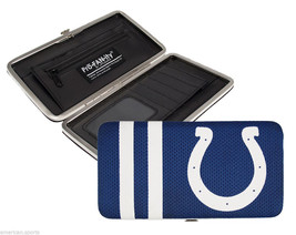 Indianapolis Colts free shipping Womens Flat NFL Jersey Clutch Shell Wallet New - £13.73 GBP
