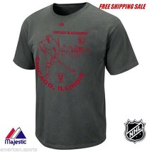 Chicago Blackhawks Free shipping Old School Classic NHL hockey Mens Shirt Small - £17.21 GBP