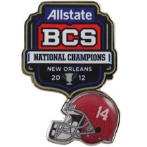 Alabama Crimson Tide 2011 BCS National Football Champions jersey hat lapel Pin - £14.49 GBP