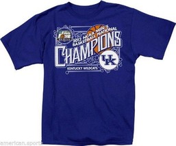 Ncaa T Shirt, Kentucky Wildcats Basketball 2012 National Champ Shirt Mens Medium - $24.69