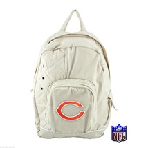 Chicago Bears Football Gamebag NFL Classic Cotton Backpack w laptop Sleeve New - £20.31 GBP