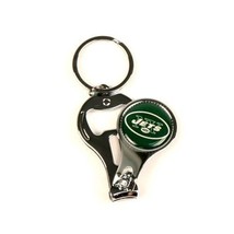 NEW YORK JETS free ship FOOTBALL KEYCHAIN OPENER 3 IN 1 GAME TOOL - £9.72 GBP