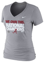 Alabama Crimson Tide Nike Women&#39;s 2013 BCS National Champions T-Shirt Small - $29.16