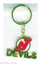 New Jersey Devils Hockey Heavy Metal Keychain Key Ring Free Shipping - £9.58 GBP