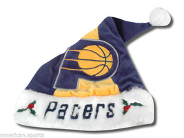 Indiana Pacers Nba Free Ship Basketball Santa Christmas Hat Cap Warm New Fun - £11.72 GBP