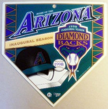 Mlb Arizona Diamondbacks Old Vintage Baseball Home Plate Sign 1998 Inaugural - £15.55 GBP