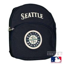 Seattle Mariners Baseball Free Ship Backpack Mlb Baseball Game Bag Adj 2 Zippers - £17.49 GBP