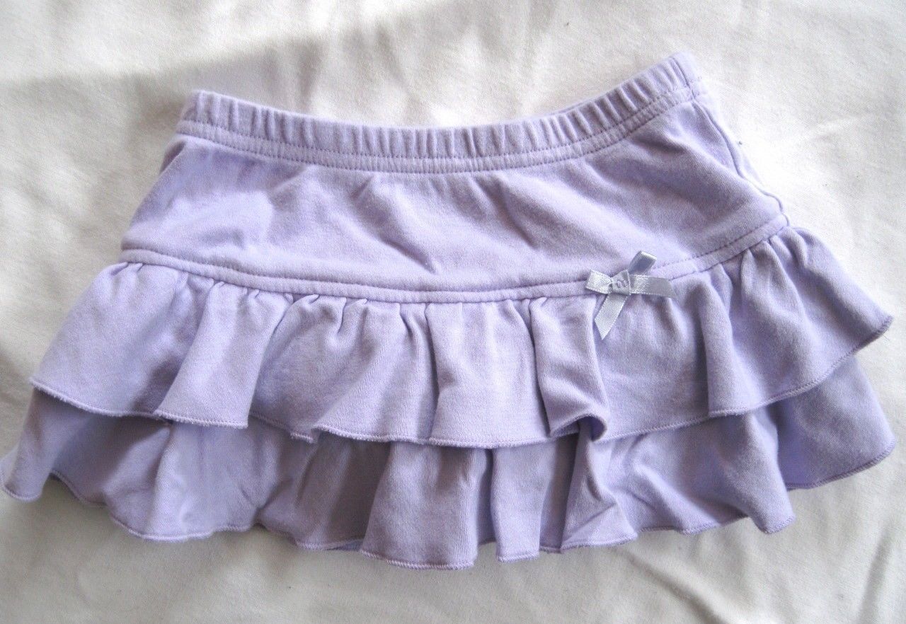 Okie Dokie Lavender Ruffled Skirt Attached Panty Girl's Baby Size 6/9 Months - $6.07