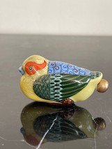 Chinese Porcelain Adorable Bird Shaped Snuff Bottle - $43.56