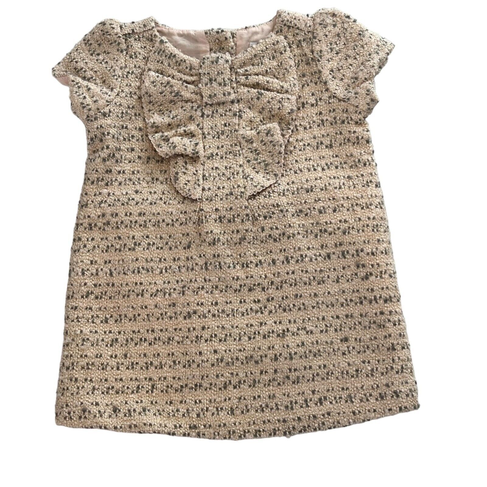Primary image for Janie and Jack 3-6 Months NWOT Blush Boucle Tweed Dress & Bloomer