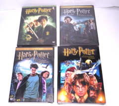 Harry Potter DVD Lot of 4 Sorcerer&#39;s, Azkaban, Goblet, Chamber - All NEW SEALED! - £19.42 GBP