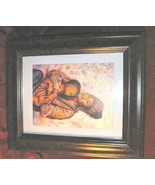 Framed Print Mother Holding Baby African Art Family Love - $15.00