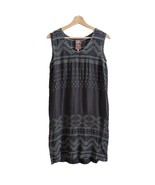 Johnny Was Cupra Rayon Eyelet Embroidered Grey Shift Tunic Dress, Size XS - £35.02 GBP