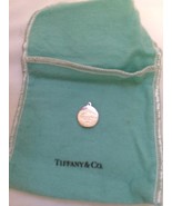 Tiffany Silver Charm with Light Blue Bag - &quot;Return to Tiffany&quot; Round Charm - $120.00