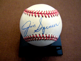 Jim Spencer 1978 Wsc New York Yankee Signed Auto Vintage Oal Game Baseball Jsa - £119.06 GBP