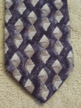 Joseph Abboud Designer Men&#39;s Neck Tie Silk  Made in Italy Black Tan Grey - $3.99