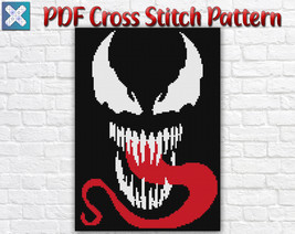 Venom Counted Cross Stitch Pattern / Avengers Characters Cross Stitch Pattern - £3.73 GBP