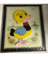 Vintage Magnetic Puzzle Duck 10 Piece Inlaid Toy Plastic Child Guidance 901 - £17.12 GBP