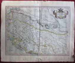 Old Map Mercator Slavonia Croatia Bosnia Dalmatia 1665 Balkan - £405.18 GBP