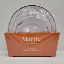 Martha Stewart &quot;Thankful&quot; Plates 25 Dinner + 25 Dessert Plates Disposable - £31.57 GBP