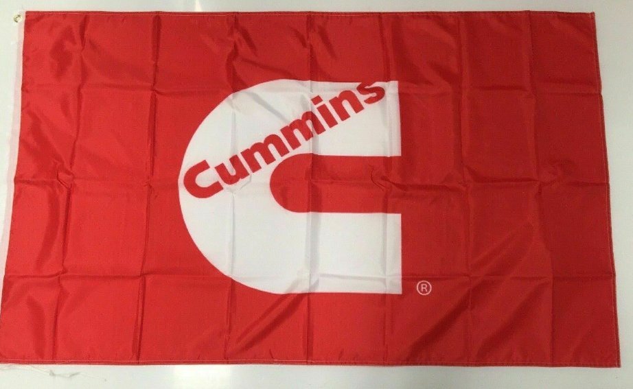 Cummins Style 2 Banner Flag Turbo Diesel Engine Car Truck Mechanic Man C... - $20.00