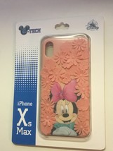 Disney DTech iPhone XS Max Minnie Mouse Flowers Pink Phone Case - NEW - £18.56 GBP