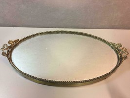 Vintage French Style Mirror Perfume Vanity Tray - £47.86 GBP