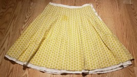 Boden Women&#39;s Skirt Size: 10R Yellow Floral SUPER CUTE Lined Button - £14.02 GBP