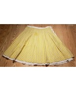 Boden Women&#39;s Skirt Size: 10R Yellow Floral SUPER CUTE Lined Button - £14.27 GBP