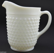 Anchor Hocking Hobnail Milk Glass Pattern 65 Oz. Pitcher 8&quot; Tall Collectible - £22.49 GBP