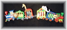   2 Vintage Home Interior/Homco Circus Train Wall Plaques  - £8.75 GBP
