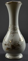 Vintage George Good 50th Anniversary Pattern Bud Vase 6.5&quot; Tall Collectible Gold - £10.82 GBP