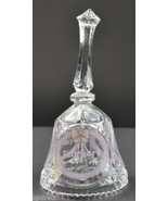 Artmark 24% Lead Crystal &quot;February&quot; Bell 5.5&quot; Tall Collectible Art Glass - £18.94 GBP