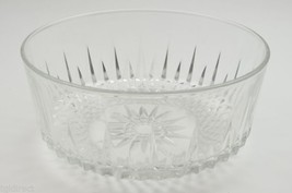Arcoroc France Diamant Pattern Glass Salad Serving Bowl Vintage Glassware Serve - £13.69 GBP