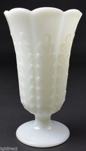 E. O. Brody M5200 Milk Glass Pattern Footed Vase 9&quot; Tall Home Decor Flowers - $19.34