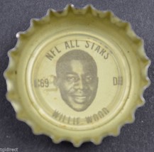Coca Cola NFL All Stars Bottle Cap Green Bay Packers Willie Wood Coke King soda - $6.89