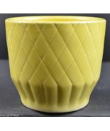 Vintage Shawnee Art Pottery Diamond Pattern Yellow Planter 455 Collectible Bowl - $29.02