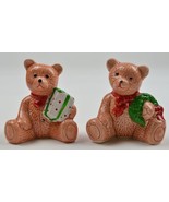 Ceramic Salt &amp; Pepper Shakers Teddy Bears 3.25&quot; Tall Decorative Collectible - £9.30 GBP