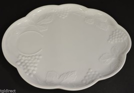 Vintage Indiana Glass Colony Harest Milk Glass Snack Plate 10.25&quot; Collectible - £9.94 GBP