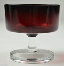 Vintage Cris D&#39;Arques Luminarc Crystal Cavalier Ruby Red Tall Sherbet Chapagne - £5.16 GBP