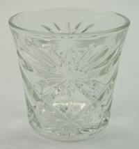 Vintage Anchor Hocking Prescut Clear Pattern Old Fashioned Glass 3&quot; Tall Tumbler - £7.53 GBP