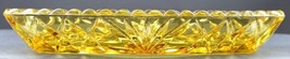 Vintage Hazel Atlas Glass Prescut Gold Pattern Celery Dish 9.5&quot; Collectible Bowl - £9.14 GBP