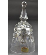 Atlantis Lisbon Pattern Hand Blown &amp; Cut Crystal Bell 5.875&quot; Tall Home D... - £13.95 GBP