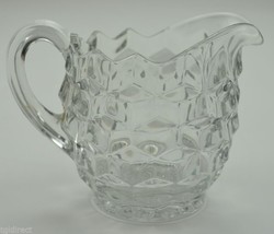 Vintage Fostoria Glass American Clear Pattern Creamer 3.75&quot; Crystal Collectible - £11.34 GBP
