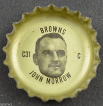 Vintage Coca Cola NFL Bottle Cap Cleveland Browns John Morrow Coke Collectible - $6.89