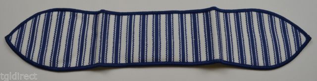Primary image for Longaberger Blue Ticking Small Handle Tie ollectible Accessory Fabric Decor