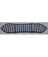 Longaberger Blue Ticking Small Handle Tie ollectible Accessory Fabric Decor - £7.01 GBP